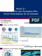 Modul 5.1 - Informasi Iklim & PI Terkait Ketersediaan Air Di Indonesia