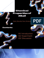 Chemical Properties of Alkali