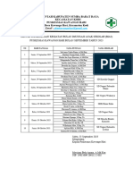 Jadwal Kegiatan Bias HPV