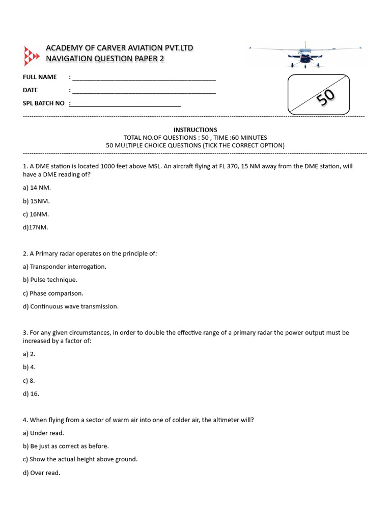 Navigation Paper 2 Pdf