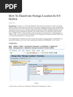 How To Deactivate Storage Location in S4