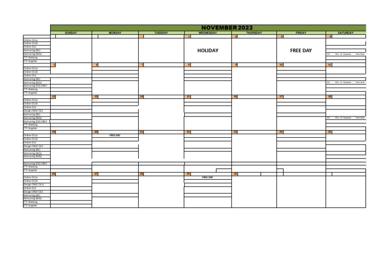 Jan. 2024 Schedule XLSX B2A Nov. Sched. PDF