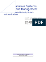 Water Resources Systems Planning and Management: An Introduction To Methods, Models and Applications