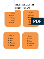 Daftar Piket Kelas Viii Buksan