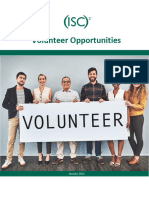 ISC2 Volunteer Opportunities Summary