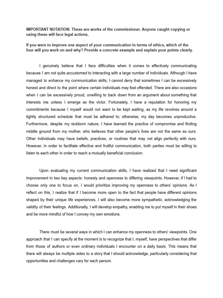 essay in purposive communication