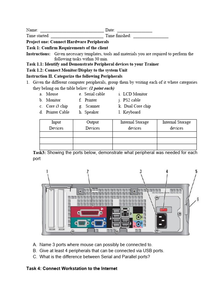 HNS Level 1: Hardware Connection Guide | PDF | Computer Hardware ...
