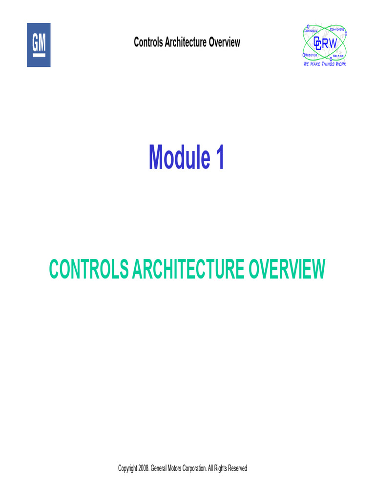 Module 1 - Control Architecture Overview | PDF | Computer Network ...