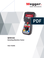 Megger MTR105 User Manual