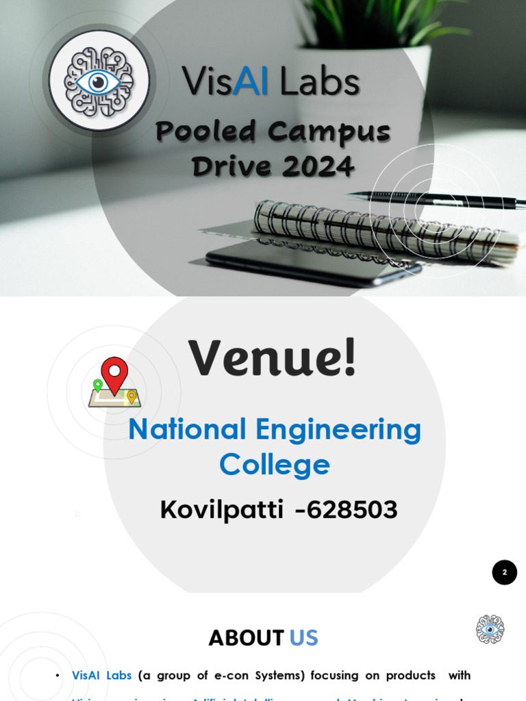 VisAI Labs Campus Drive 2024 NEC. PDF Cognitive Science Computing