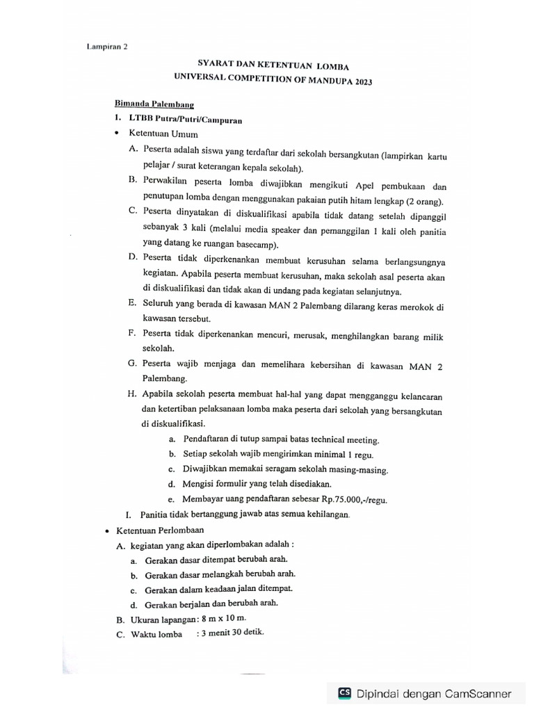 Syarat Dan Ketentuan Lomba Unicom 2023 Pdf