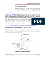 Single Point Cutting Tool