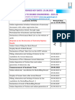 RE Revised Key Dates D2D