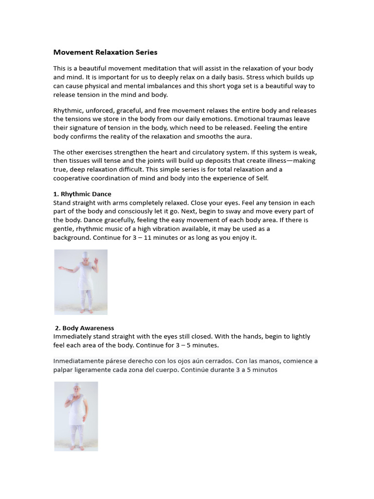 View of Movement Relaxation Series | PDF | Relaxation (Psychology) | Breathing