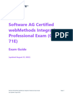 Exam Guide - Software AG Certified Webmethods Integration Professional (C60P-71E) V2