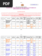 Exam Programme November 2023 For Confirmation