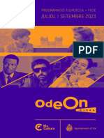 Programacion Cines Odeon Julio y Septiembre 2023