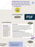 Pengaruh Kompensasi, Pelatihan Kerja, Lingkungan Kerja Non Fisik Terhdap Kepuasan Karyawan Hotel Novotel Balikpapan