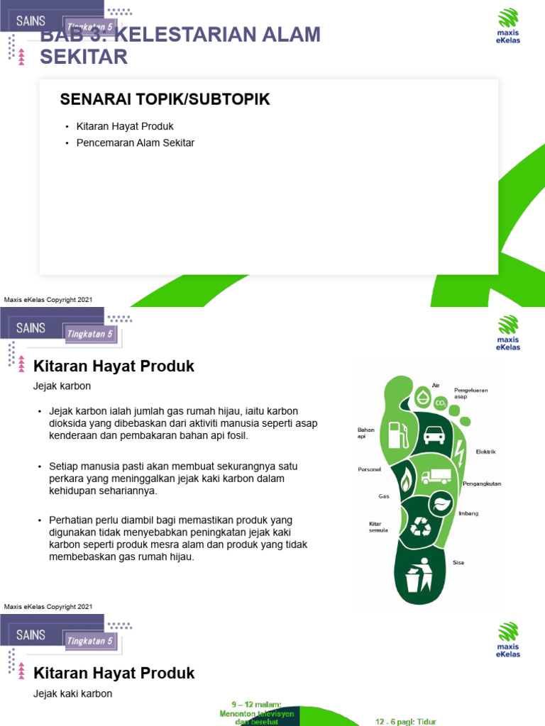 Bab 3 (1) - Kitaran Hayat Produk, Pencemaran Alam | PDF