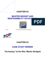 Management Accounting - Chapter 03 - Master Budget