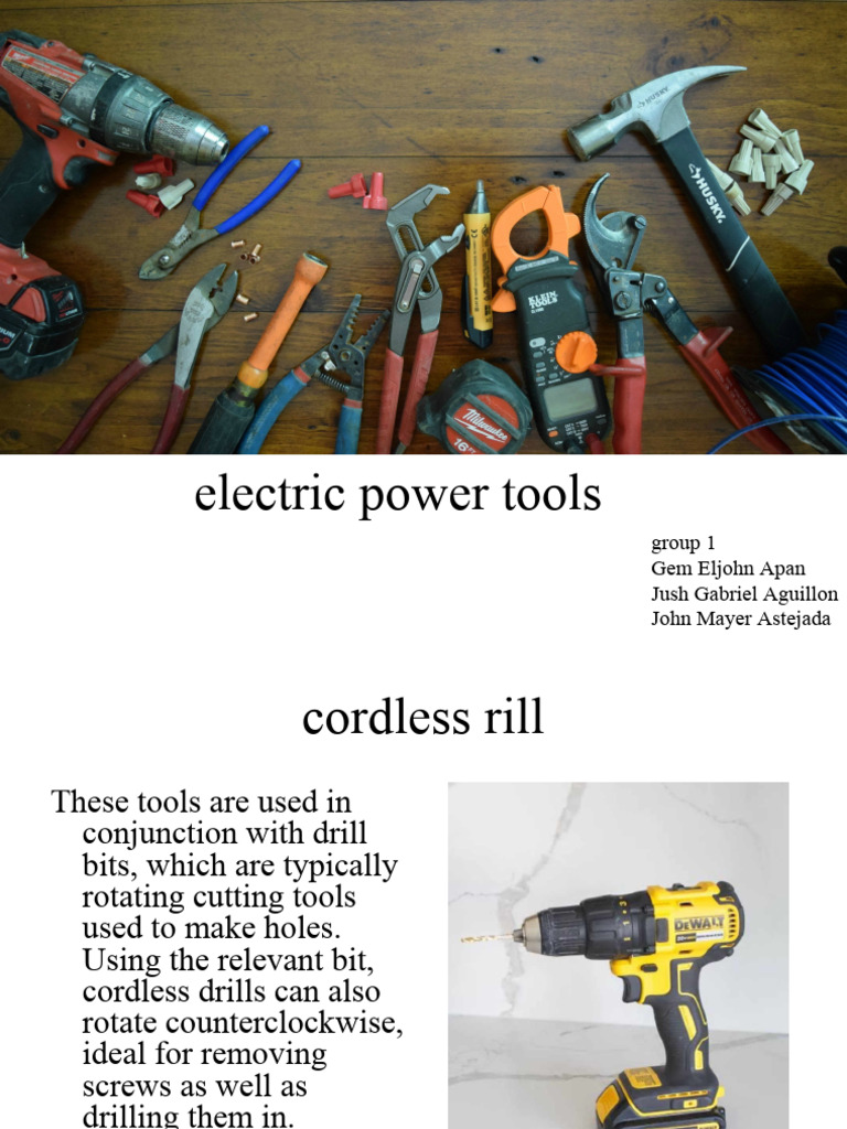 Electric Power Tools PDF