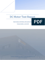 DC Motor Lifecycle Test Report