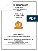 (R18A0584) Data Structures Lab Manual