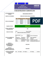 Udyam Registration Certificate: Services