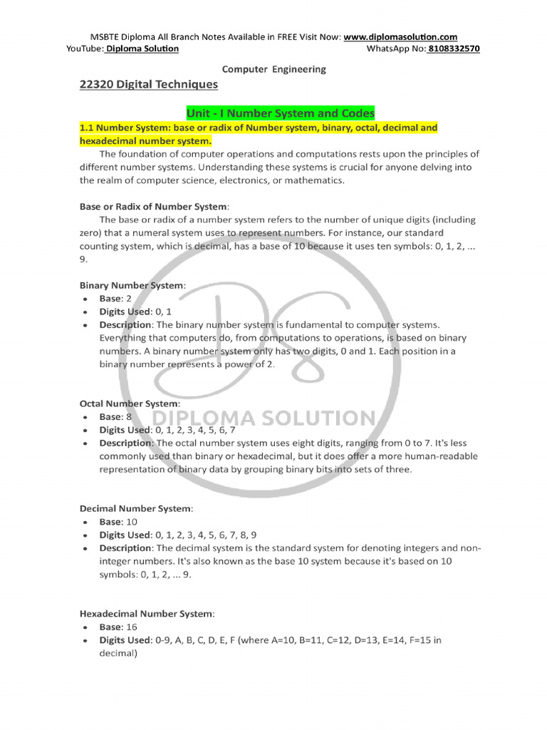 Digital Techniques | PDF