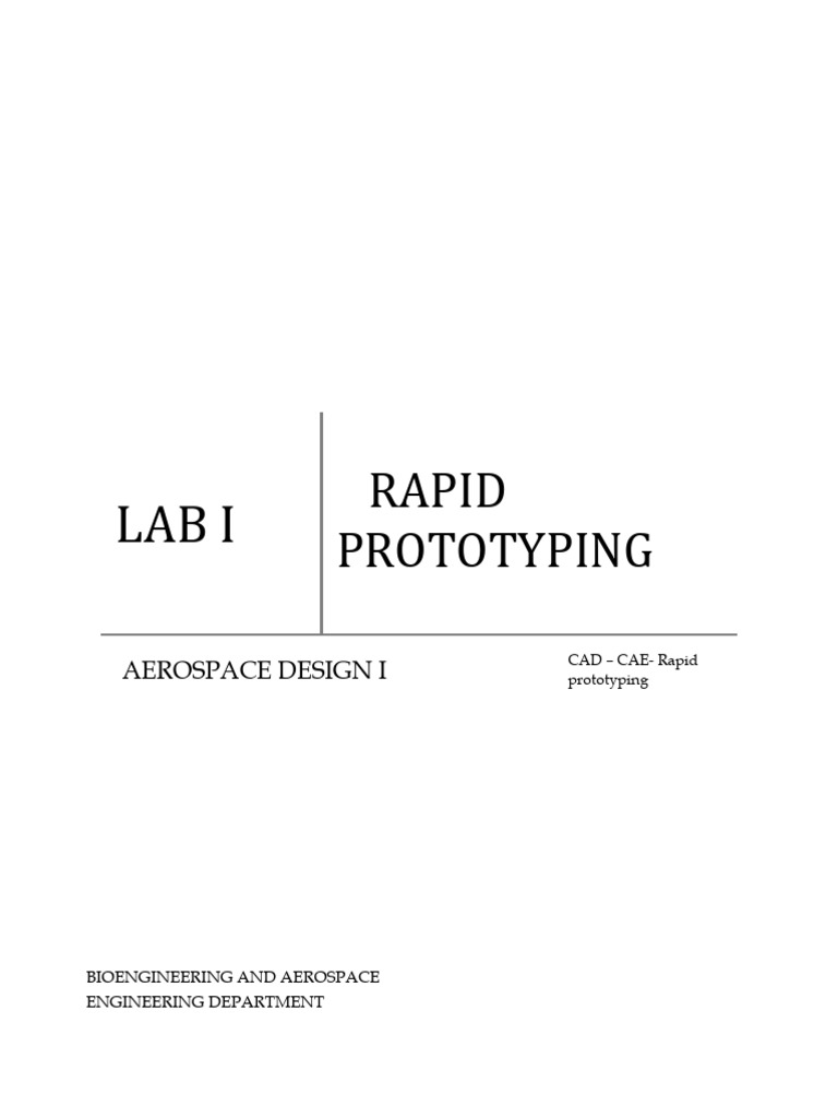 LAB 1 Rapid Prototyping | PDF | Strength Of Materials | Physical Sciences
