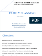 Family Planning Semester V