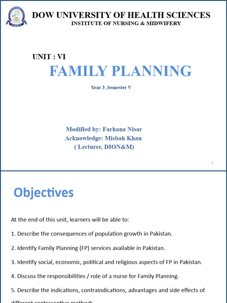 Family Planning Semester V Pdf Combined Oral Contraceptive Pill