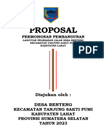 Proposal Peningkatan Jalan Lingkungan
