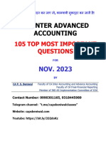 105 Top Most Important Questions CA Inter Advanced Accounting For