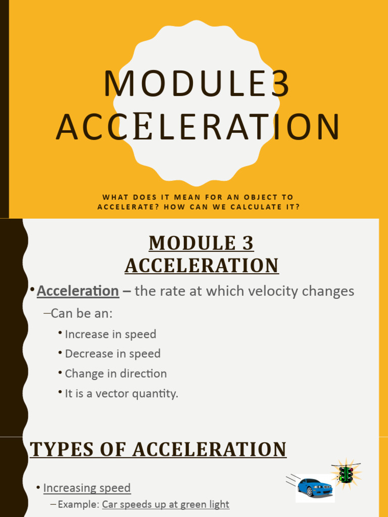 Accelerationnotes 4 PDF Acceleration Velocity