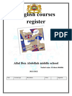 English Courses Register 2021 MR Alaoui