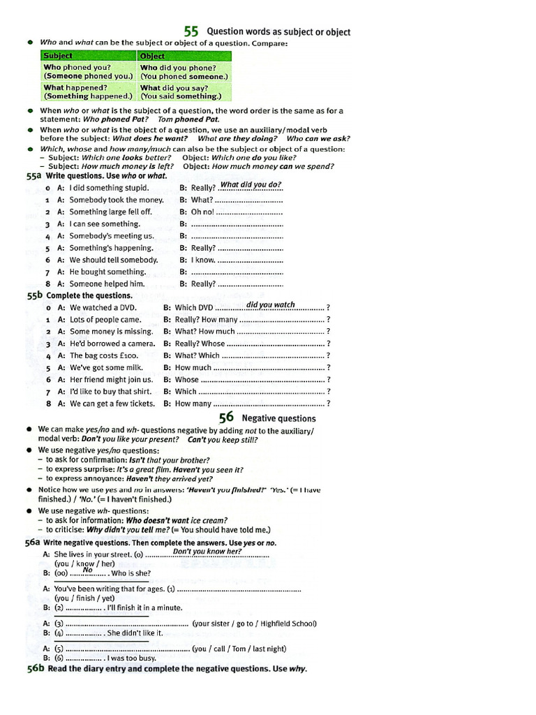 PART 11. Question Words | PDF