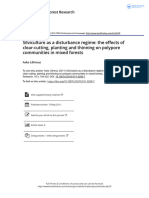 Lohmus 2011 Silviculture As A Disturbance Regime The Effects of Clear Cutting Planting and Thinning On Polypore Communities in Mixed Forests