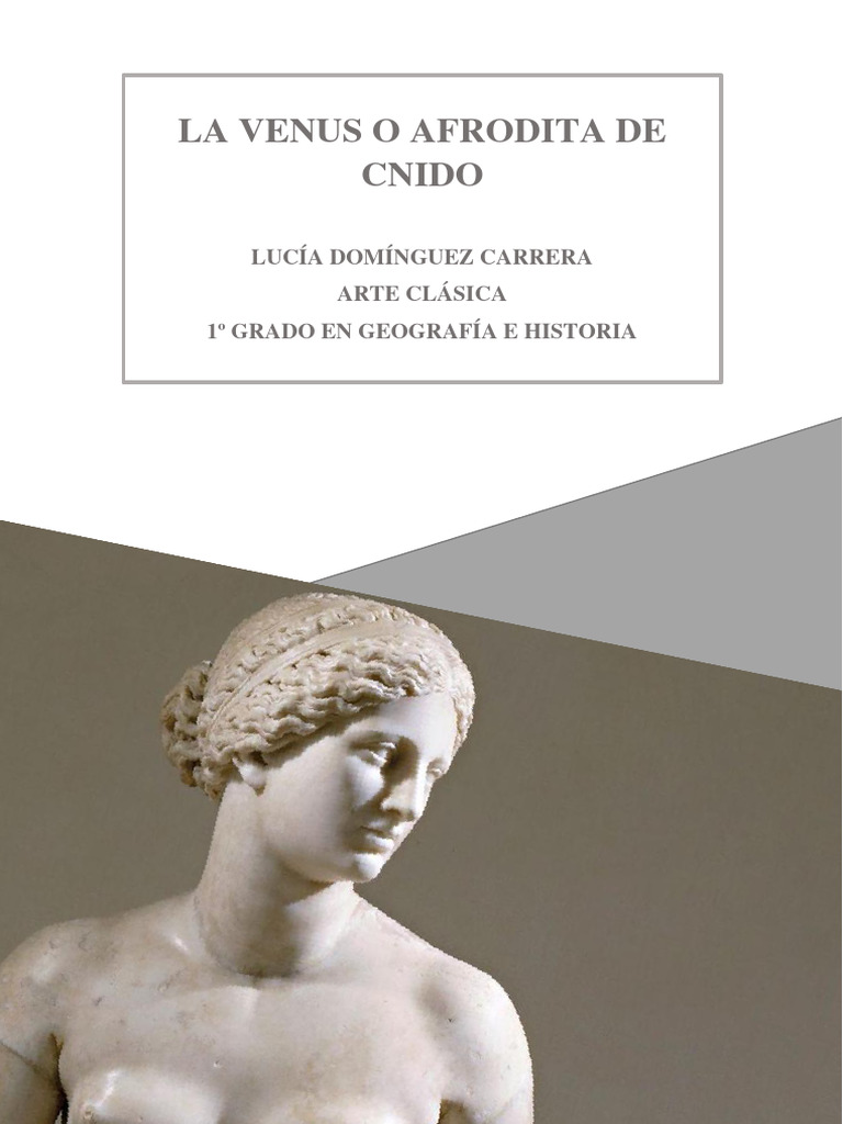 Análisis de la Venus de Cnido | PDF | Ciencias sociales