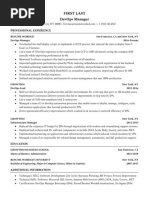 DevOps Manager - Resume