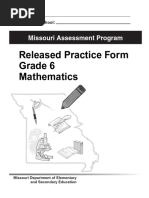 Asmt GL Practice Form Math Gr6