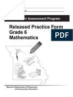 Asmt GL Practice Form Math Gr6