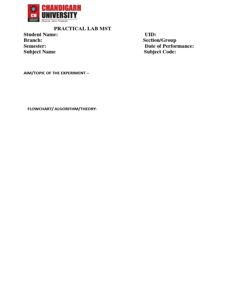 Practical Lab MST Report Template | PDF | Computers