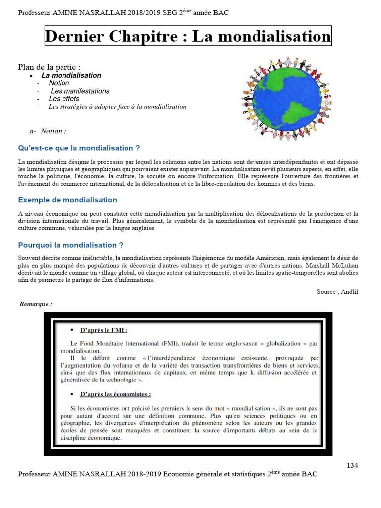 Comprendre la Mondialisation Économique | PDF | Globalisation | Business