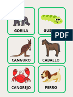 Animales Inglés