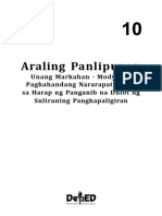 AP10 - q1 - Mod3 - Paghahandang Nararapat Gawin Sa Harap NG Panganib Na Dulot NG Suliraning Pangkapaligiran - v2