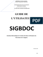 Manuel Dutilisation SIGBDOC