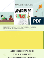 Adverb of Place Reporting