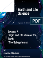 Lesson 1.2 - Origin and Structure of The Earth (Subsystems)
