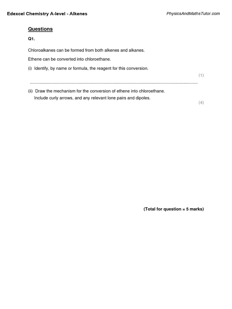 Alkenes | PDF